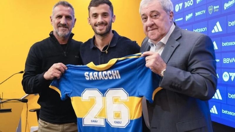 Saracchi firmó contrato y es el cuarto refuerzo de Boca