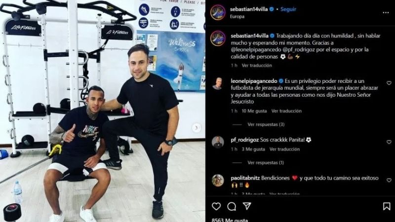 Villa entrena en España y Boca pide sacarlo de su lista