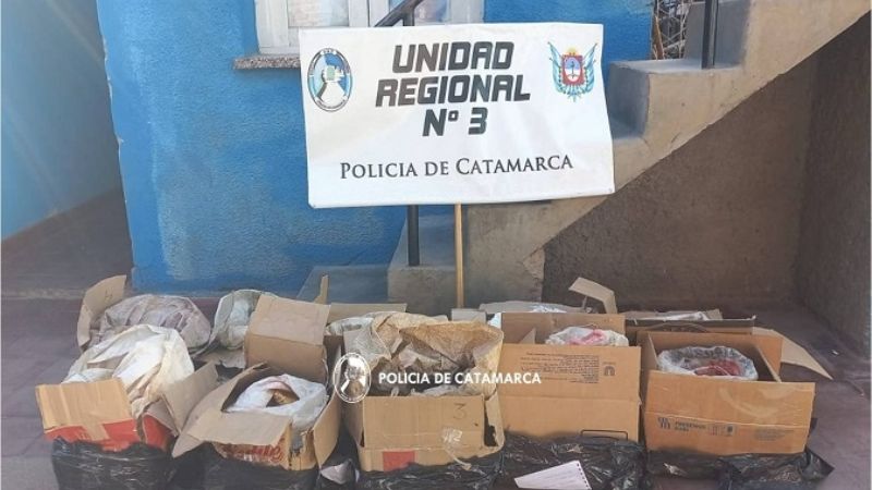 Dos detenidos con 200 kilos de piedra rodocrosita