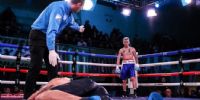 BALTAZAR NORIA y su noche de antología en el ring de la FAB, en Buenos Aires, noquenado con el primer golpe que aplicó.
