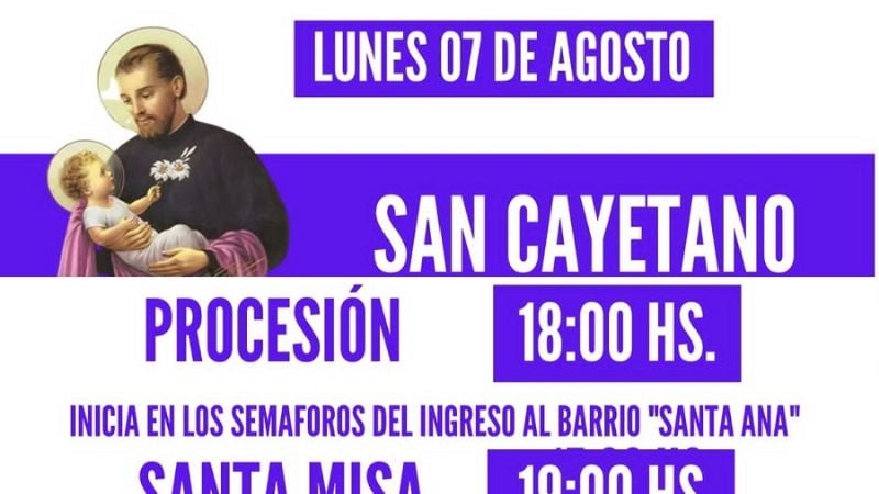 Procesión en honor de San Cayetano en Miraflores