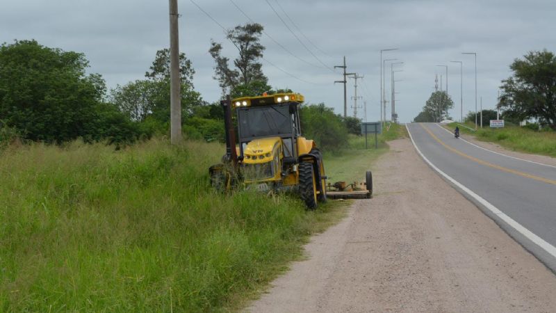 Vialidad Nacional trabajaba en el mantenimiento de las rutas nacionales