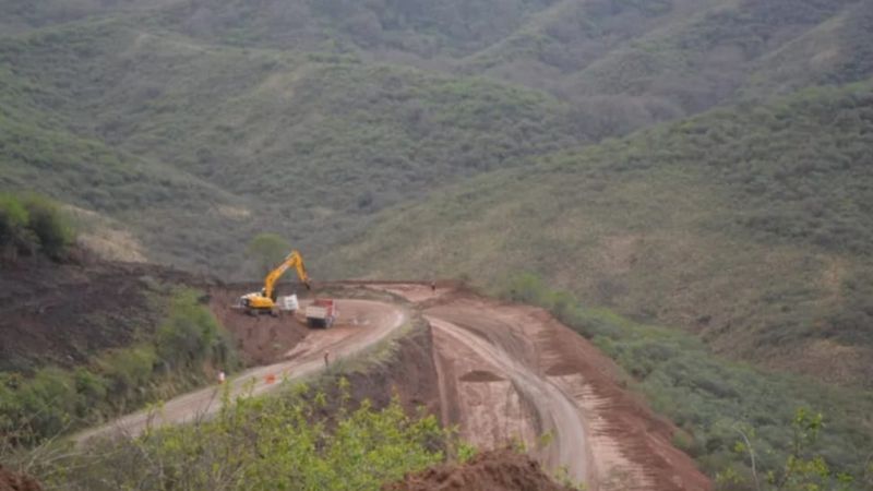 Transitar con precaución ruta provincial N°1