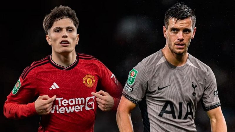 Garnacho frente a Lo Celso en la Premier League