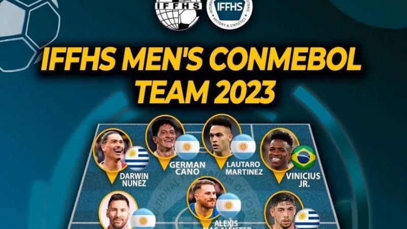 Seis argentinos en el equipo ideal de la Conmebol