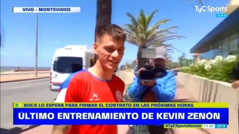 Zenón, que ya es de Boca, se entrenó hoy con Unión