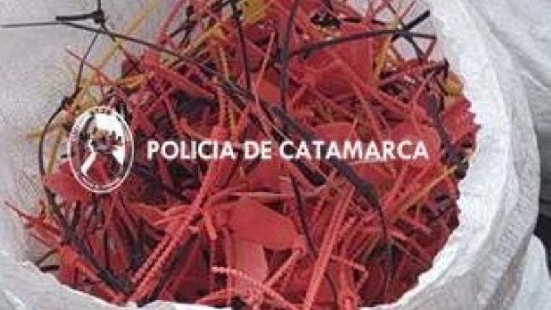 Secuestran 12 mil kilos de piedra rodocrosita