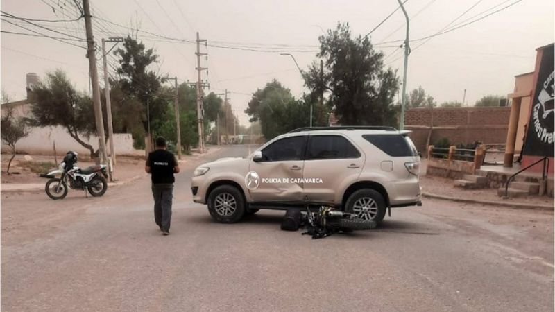Violento choque en Fiambalá