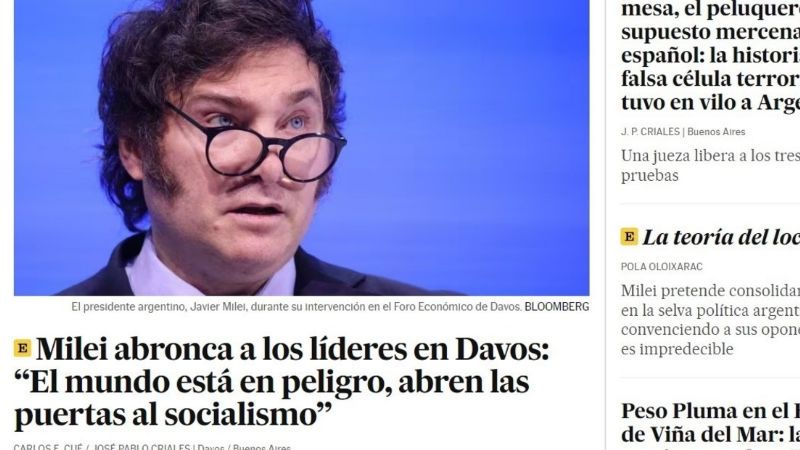 Desconcierto y críticas a Milei, en el Foro de Davos