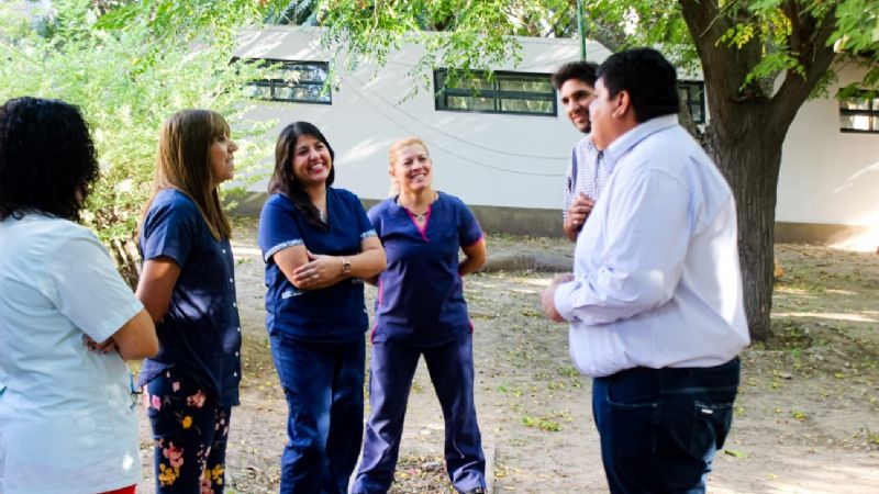 El diputado Hernan Diaz visitó el área de salud mental en el hospital san Juan Bautista