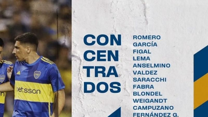 Cavani en la lista de Boca para enfrentar a la “T”