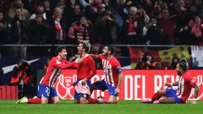 Atlético Madrid eliminó al Real de la Copa del Rey