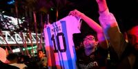 En El Salvador mostraron su idolatría por Lionel Messi.