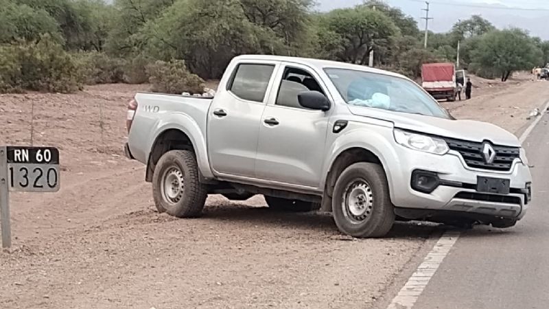 Chocaron un camión y una camioneta en Tinogasta