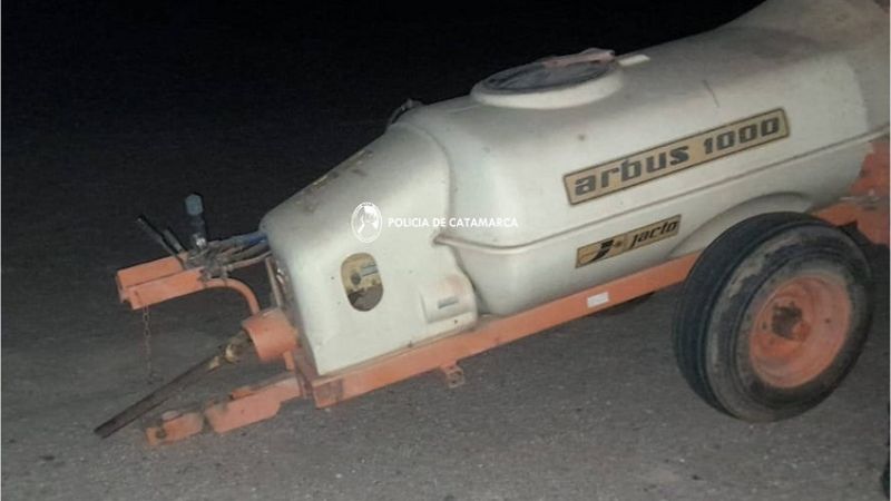 Robaron una máquina fumigadora