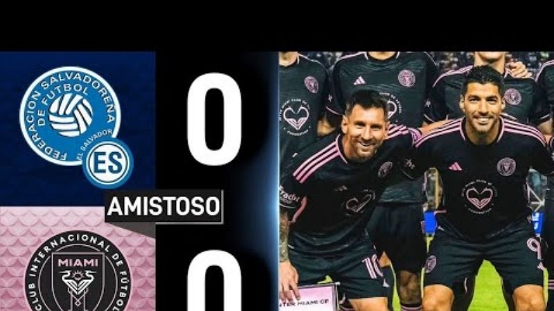 Empate 0 a 0 de Inter Miami con El Salvador