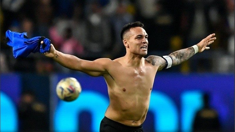 Lautaro Martínez hizo Supercampeón de Italia al Inter