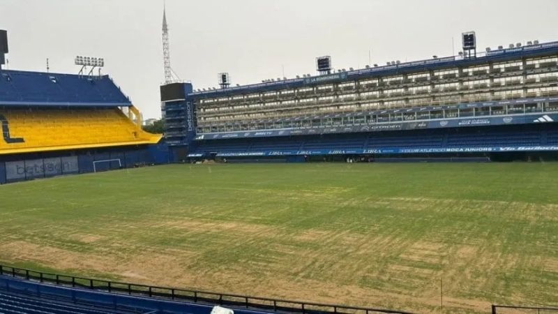 Preocupación por el césped de “La Bombonera”