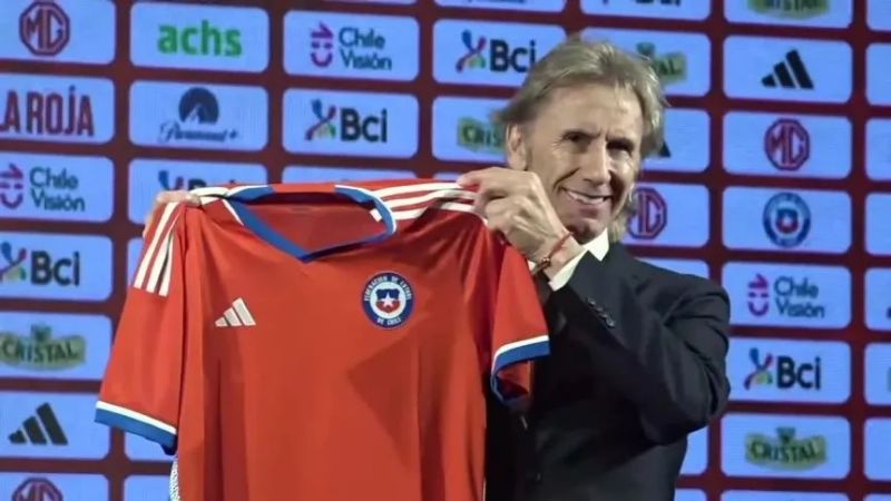 Gareca tuvo su presentación como DT de Chile