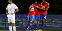 “La Rojilla” de Chile festejó ante la Celeste de Uruguay. 