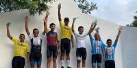 PODIO FINAL de las categorías superiores en el ciclismo de verano, que se corre en Parque Adán Quiroga.