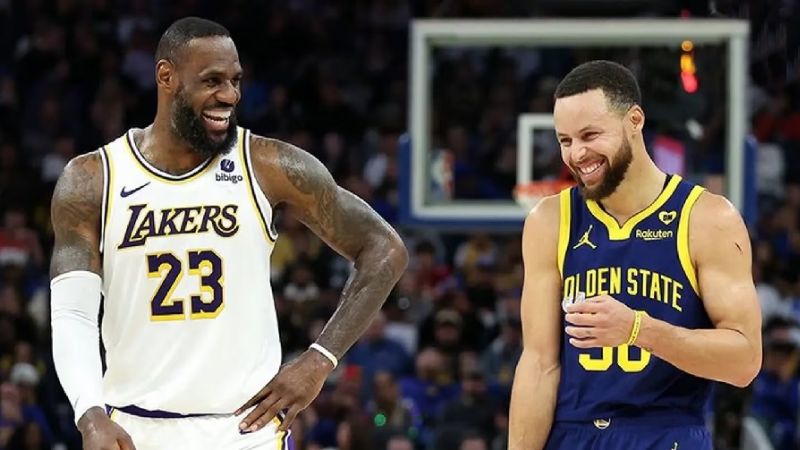 Lakers 145-Golden 144, con James y Curry brillantes