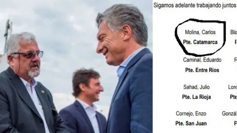 Molina en “operativo clamor” por Macri