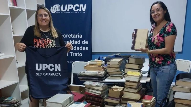 UPCN recibió una gran donación de libros
