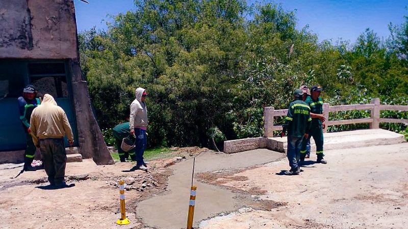 Concluyeron los trabajos en el acceso al puente sobre Ruta 25