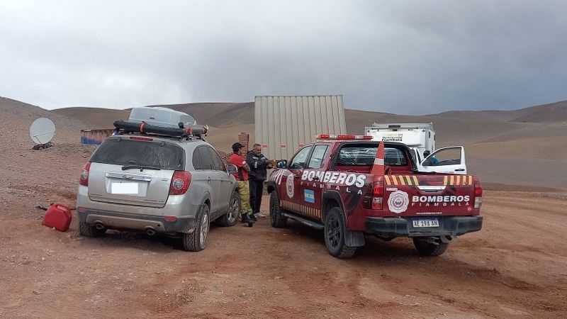 Rescatan a ciudadano de nacionalidad rusa que quedó varado en plena cordillera