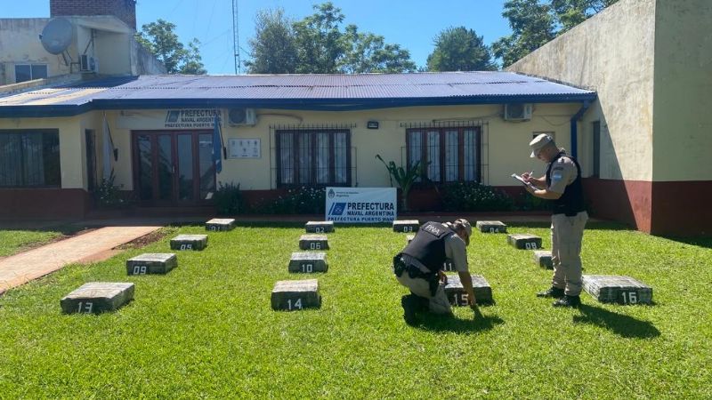 Prefectura secuestró casi 500 kilos de marihuana