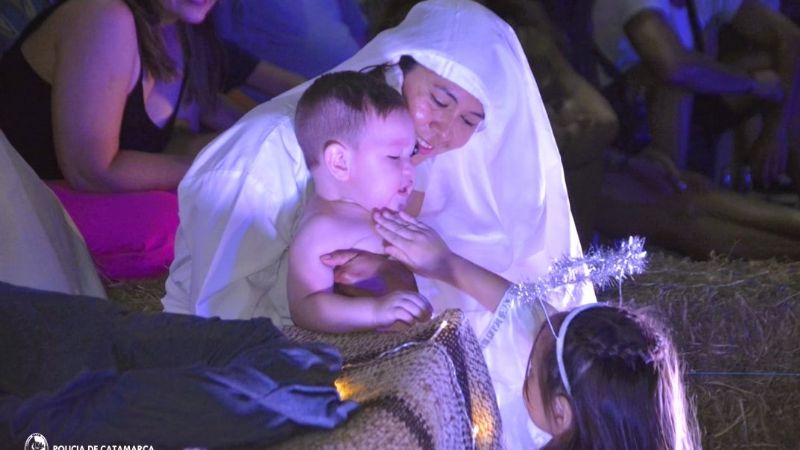 El espectacular "Pesebre Viviente" realizado por la Policía de Catamarca