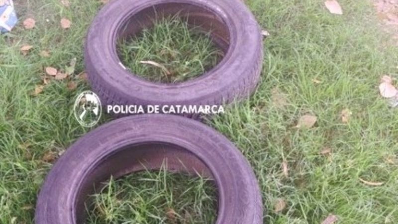 Incautaron dos cubiertas de auto de dudosa procedencia