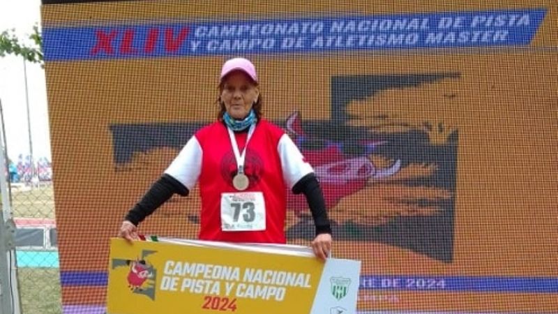 Podios para marchadores de Catamarca