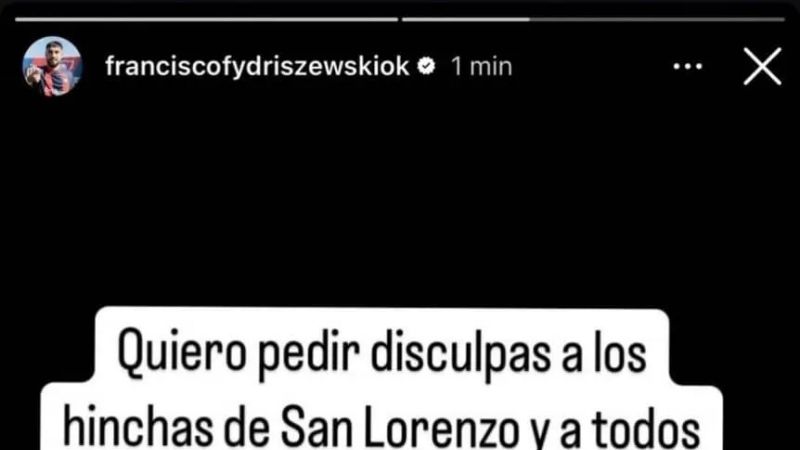 Fydriszewski, para que te traje…”fue imprudente”