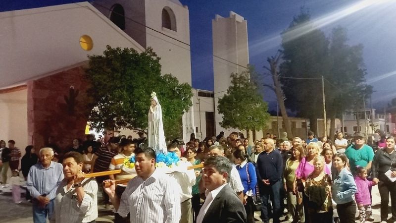 Celebran a la Virgen de Fátima en Fiambalá