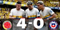 COLOMBIA alcanzó, transitoriamente, a la Argentina en la cima de las Eliminatorias Sudamericanas.