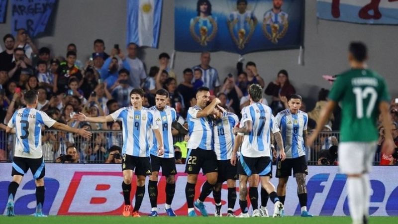 Con Messi al máximo, Argentina 6-Bolivia 0