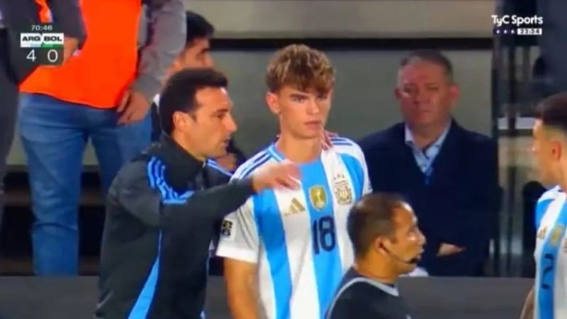 “Nico” Paz fue el 49no. debutante en “la Scaloneta”