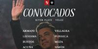 LOS CONVOCADOS de River para recibir a Vélez, este viernes, por la Liga Profesional.  