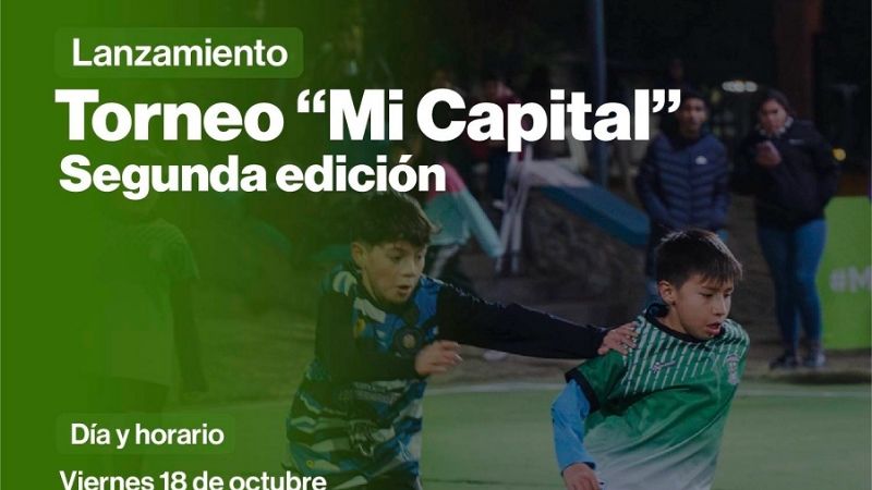 Arranca el Torneo "Mi Capital" de Fútbol Infantil