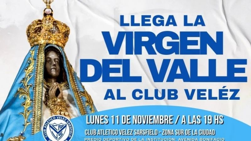 El club Vélez Sarsfield se prepara para recibir a la Virgen