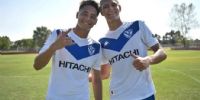 Florián Monzón y Mateo Pellegrino, cuando compartían su formación en la inferiores de Vélez Sarsfield.