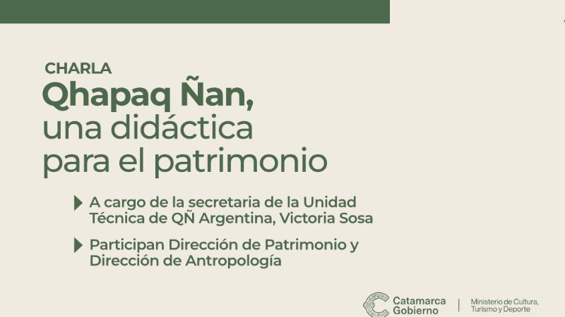 Charla “Qhapaq Ñan, una didáctica para el patrimonio” en la Feria del Libro