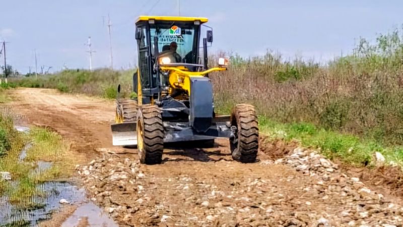 Mantenimiento de calles en Los Altos, Catamarca