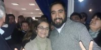EL CATAMARQUEÑO Pablo Castro, en la foto junto a la Dra. Lucía Corpacci, participa de la Elección Interna Justicialista, como candidato a consejero. 