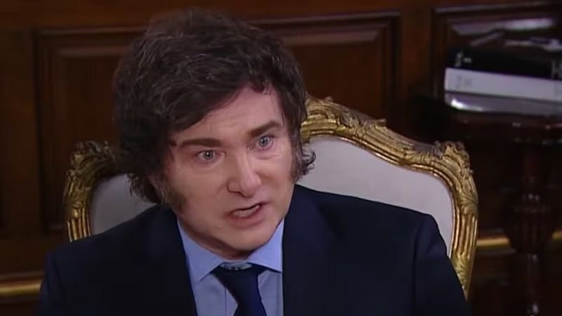 Milei “sacado” le pegó al periodista Bonelli