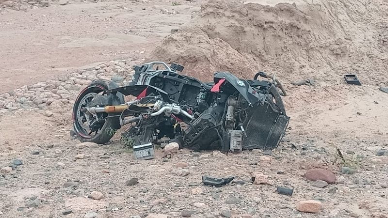 Motociclista derrapó y murió en la Ruta 40