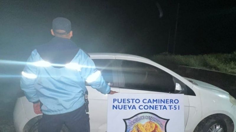 Policías incautaron un auto