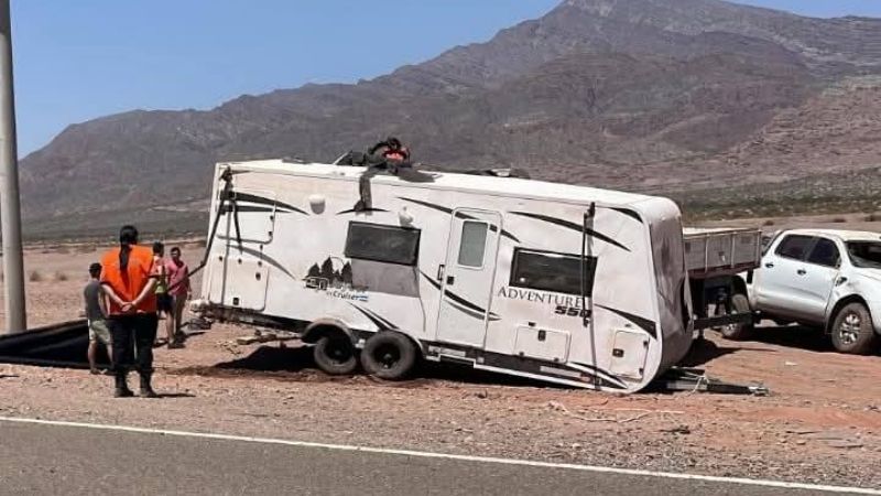 Dos heridos en un vuelco en Tinogasta